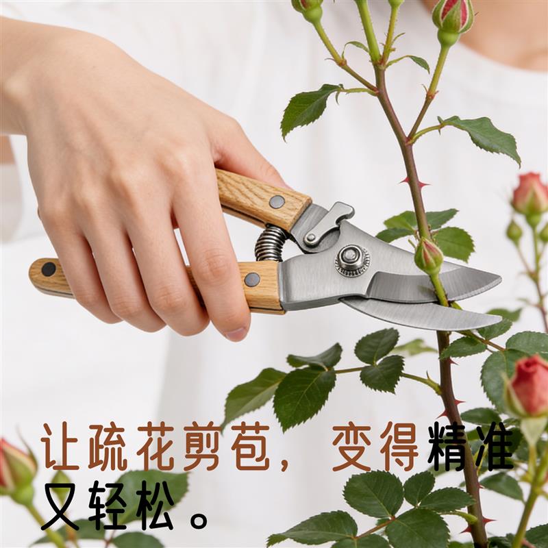 JO英国园艺剪修枝剪果树剪刀家用树枝剪花枝剪花园剪修花剪刀 JL9