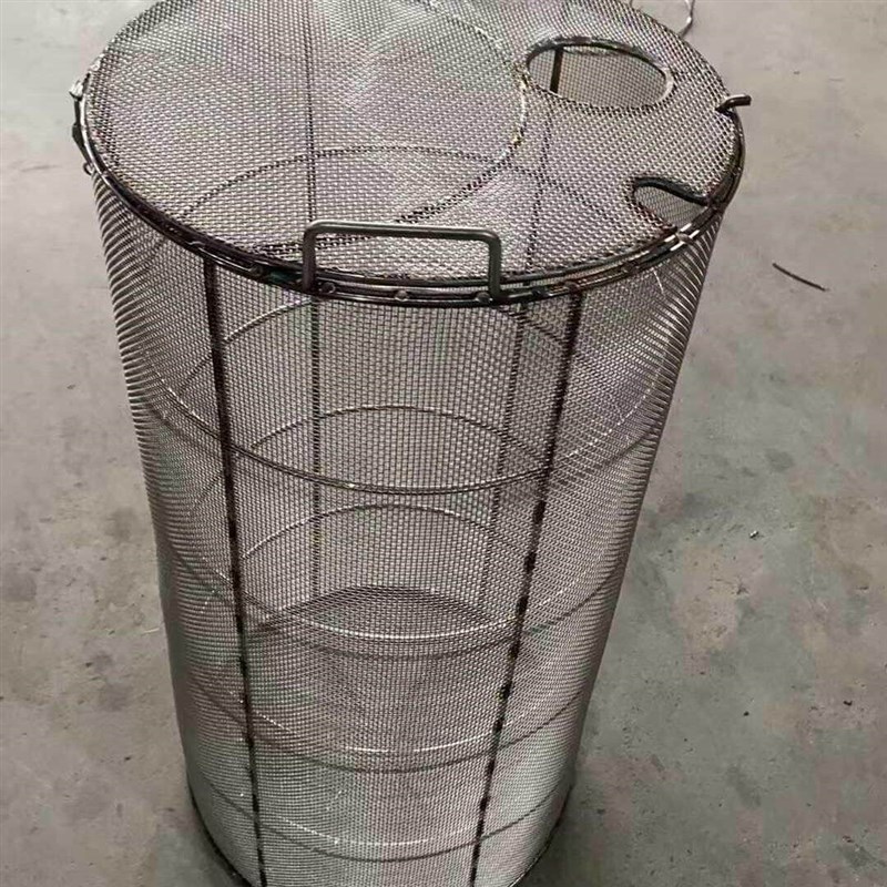 不锈钢304潜水抽水机排污污水泵防护保护罩网篮过滤防堵网笼圆形