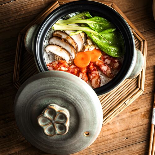 砂锅煲家用煲仔饭砂锅啫啫煲陶瓷锅耐高温沙煲炖肉专用锅双耳汤锅