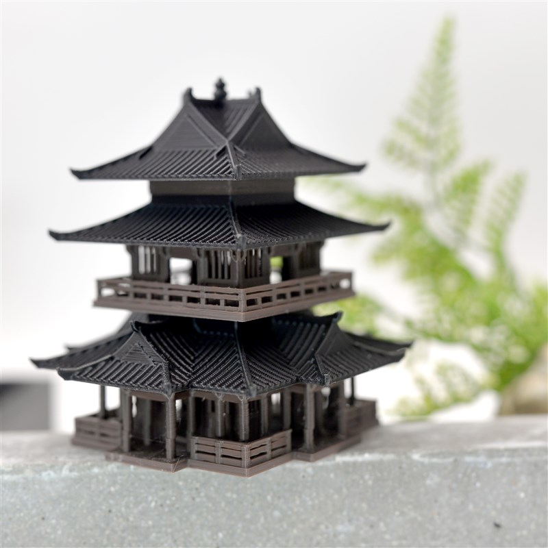 中式古建筑摆件藏书阁假山盆景微景观水陆缸鱼缸亭台楼阁建筑摆件