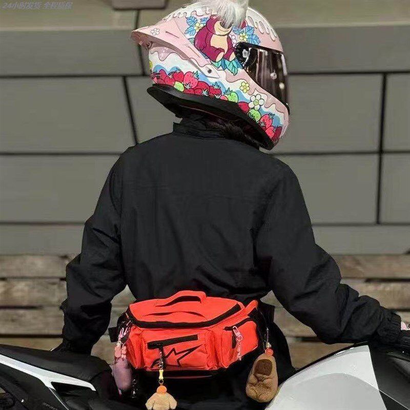女士骑行包腰包防雨摩托车骑行包公路摩旅机车骑行装备防水收纳包