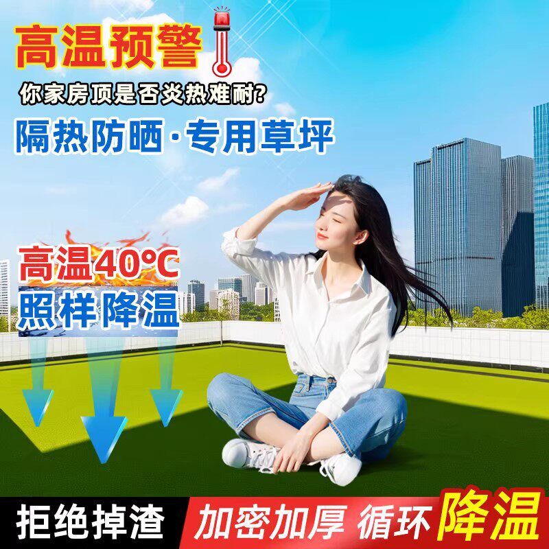 仿真草坪地毯阳光房玻璃顶隔热草坪屋顶防晒消音人造草皮地垫装饰