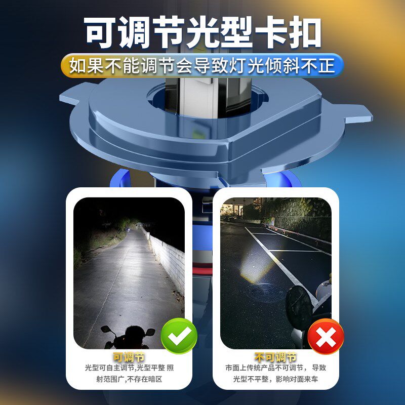 杜卡迪怪兽摩托车LED大灯改装795 796 821 696 797 1100 1200灯泡
