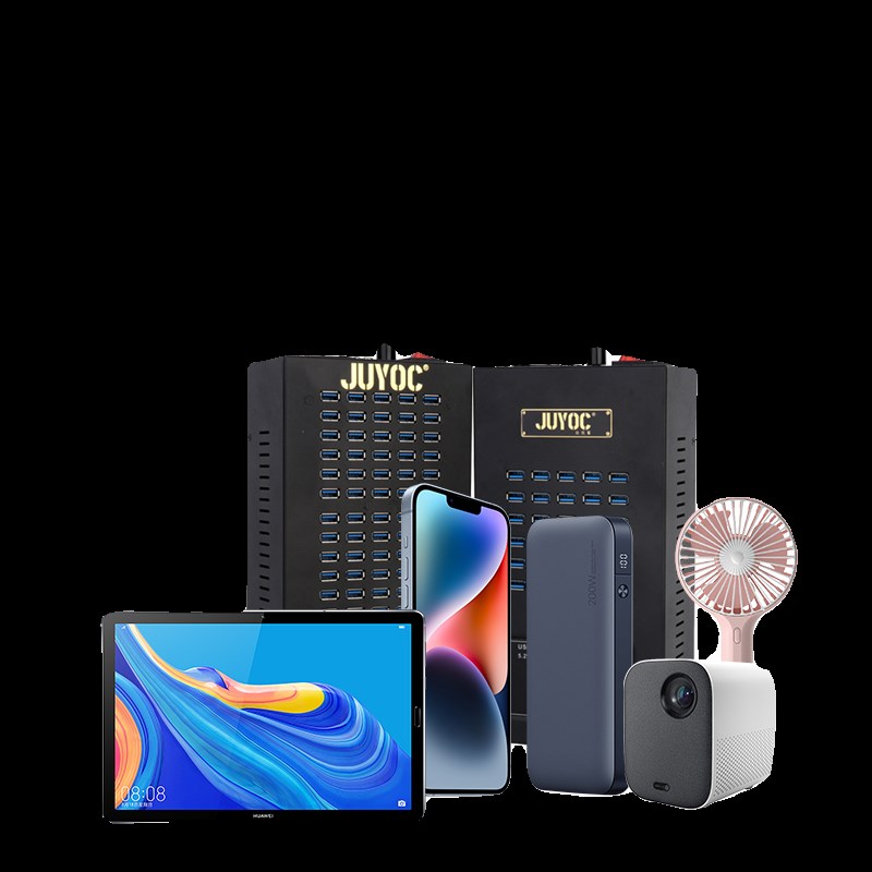 直供电专用led数显调压多口usb充电器手机充电桩工作室工厂老化测