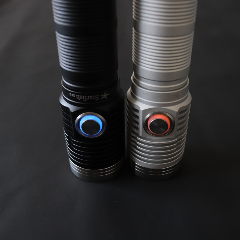 海星Z2C中头手电筒SST40w SFT40超亮泛光远射便携侧按键TypeC充电