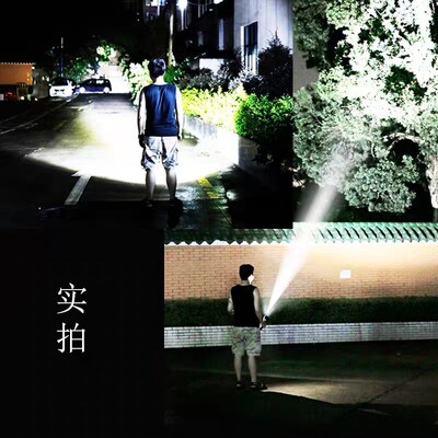 Panyz潜水手电筒进口XHP70超亮强光户外水底防水LED充电水下照明