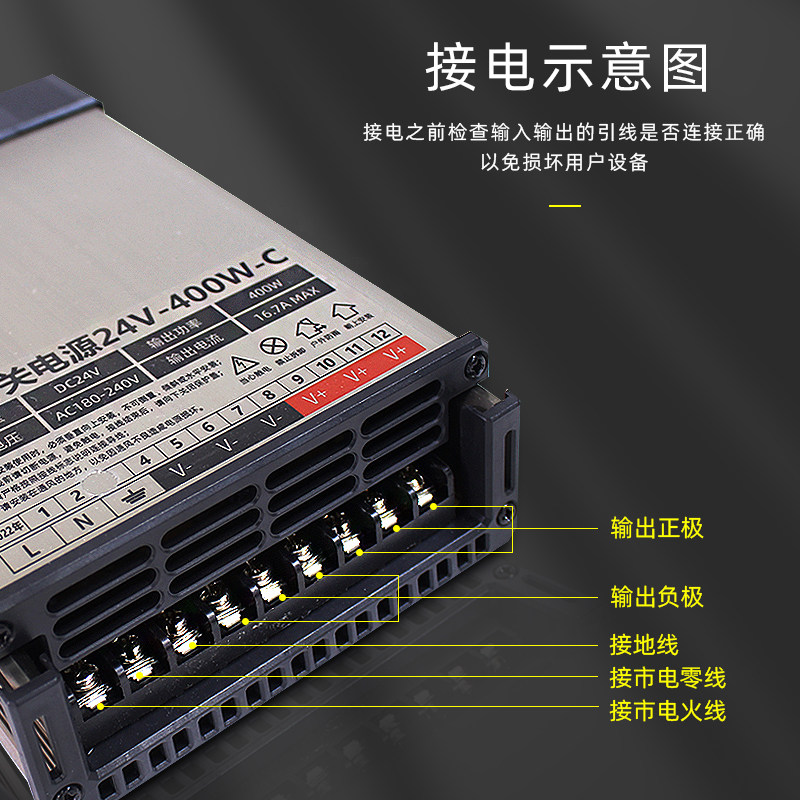 220v转12V24V直流开关电源低压变压器灯带灯条可调监控1A5A20A