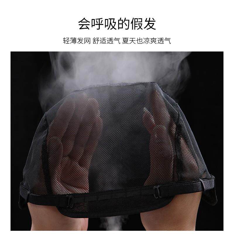 假发真发全真人发中老年短卷发假发套妈妈全头套女士自然真头发