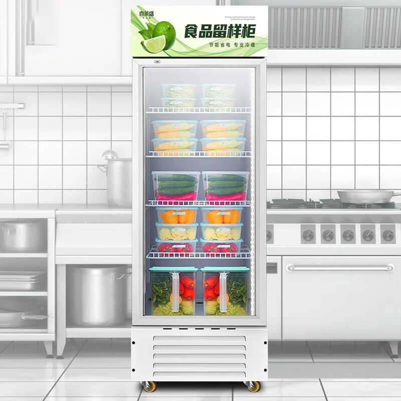 喜莱盛食品留样柜冷藏展示柜学校幼儿园公司食堂用水果蔬菜留样柜