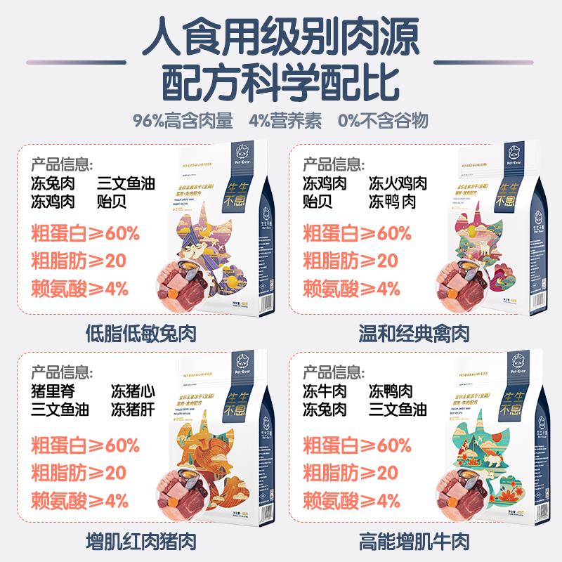 【柿子菌】生生不息猫咪主食冻干生骨肉猫粮高肉蛋白含量低镁低磷图片