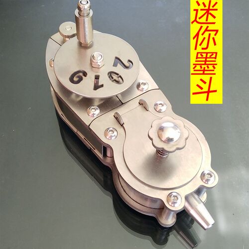 墨斗 不锈钢墨斗 小墨斗迷你墨斗 木工专用墨斗 金属手摇墨斗划线