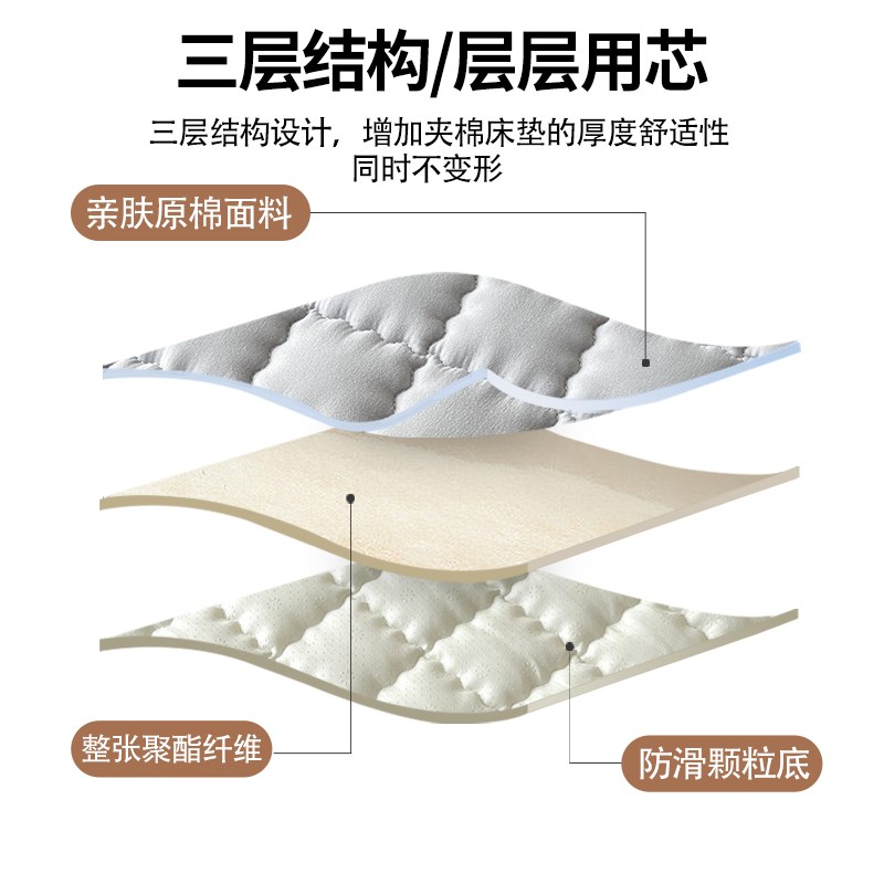 床垫软垫褥子宿舍学生单人垫褥铺床防滑床褥垫子家用垫被铺床被褥