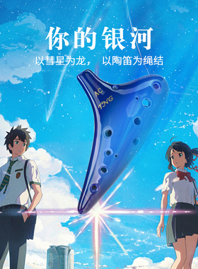 TNG陶笛12孔AC调初学入门专业银河款十二孔陶笛中音C调演奏精品