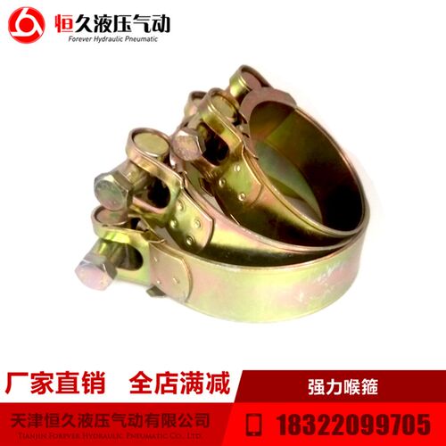 强力喉箍铁镀锌强力喉箍 重型卡箍 抱箍 水管卡子 管箍 油管管夹