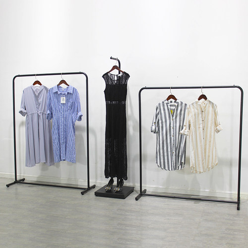 服装店展示架落地式挂衣架货架男女童装店陈列架金属方管包架正挂