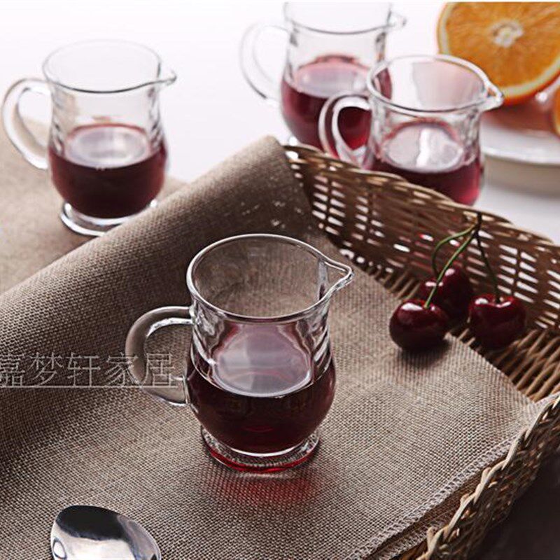 加厚分酒器白酒醒酒壶玻璃烈酒杯酒壶带刻度公杯二两酒壶六只套装