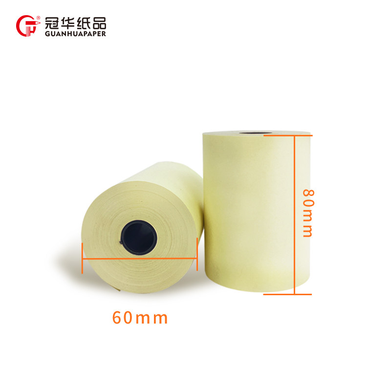 小票纸彩色80*60收银纸整箱80mm打印机纸80*60小管芯卷式打印纸商