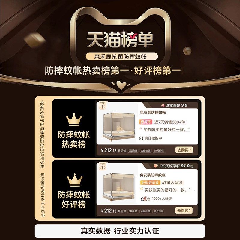 防摔婴儿床蚊帐床笠款床单一体全罩式2026新款家用卧室全包型