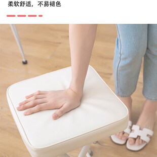 YSF简约餐椅休闲白色折叠椅子宿舍陪读会议临时用餐馆方形凳子