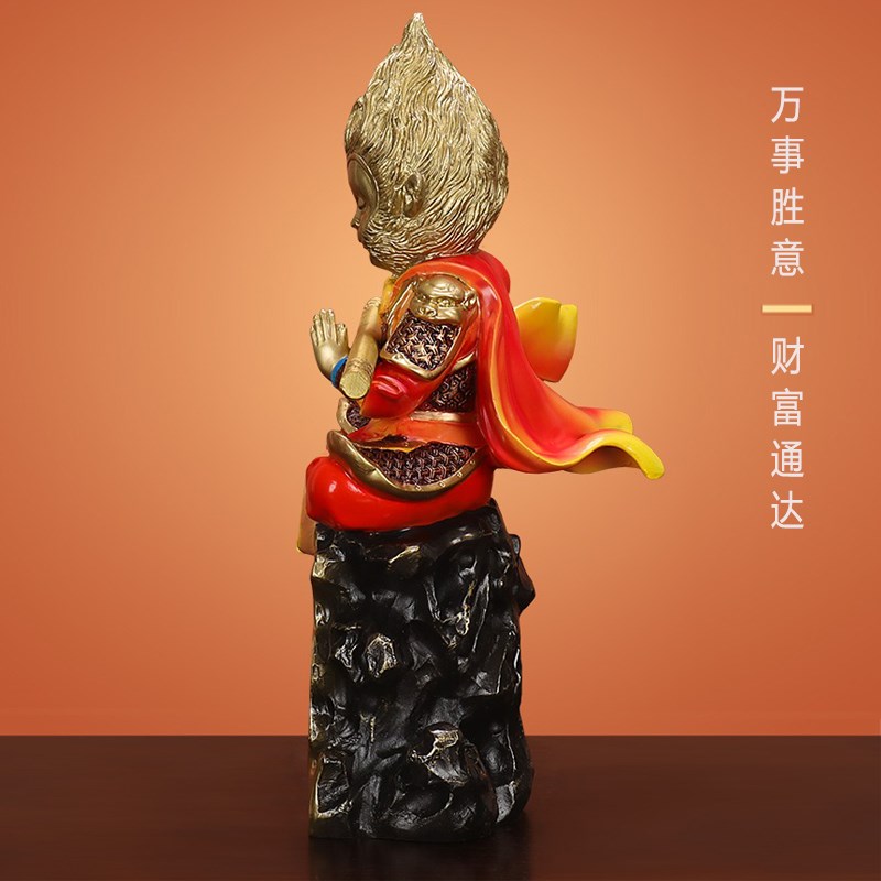 孙悟空齐天大圣摆件金属猴子斗战胜佛铜工艺品客厅办公室生肖礼品