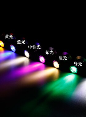 USB小型LED射灯5V手办模型金色白色单头双头迷你聚光彩色展示柜灯