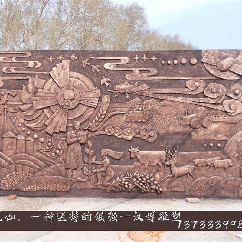 玻璃钢仿铜红军革命八路军纪念馆抗战人物浮雕像定制户外大型景观