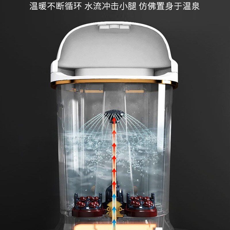 足浴泡脚桶洗脚盆全自动按摩加热恒温高深养生家用熏蒸过小腿神器