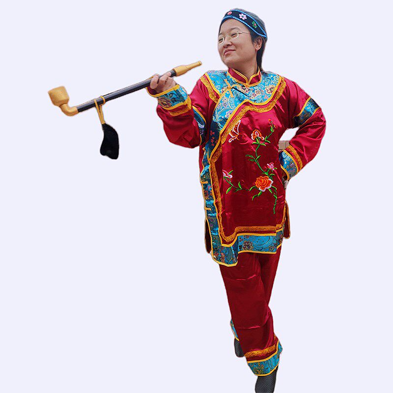 昊一家秧歌丑太婆媒婆中老年地主婆喜庆搞笑直播表演出衣服装套装