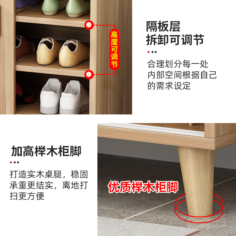 多层鞋柜推拉移门鞋架家用门口门厅收纳玄关大容量省空间楼道防尘