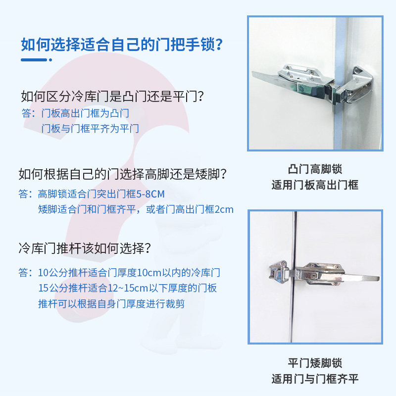 冷冻库半埋门安全锁把手1178不锈钢烘箱烤箱门锁拉手蒸饭箱门配件