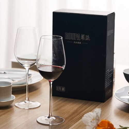 ROUPA罗派大号无铅水晶红酒对杯6只装葡萄酒杯高脚杯酒具套装家用