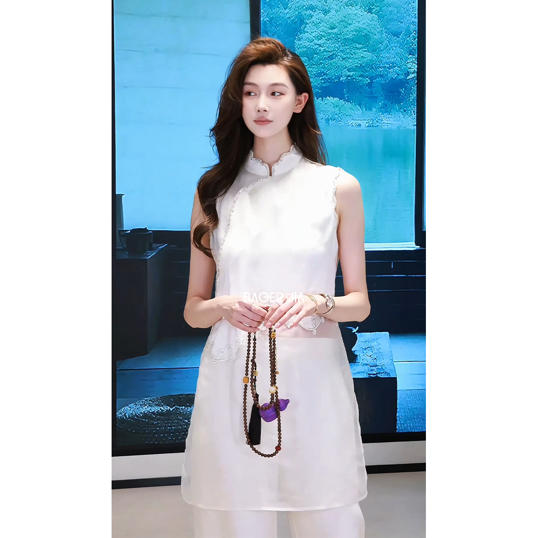 BAOERJIA「高级精致套装」BF128226205新中式丝感贵气祥云套装