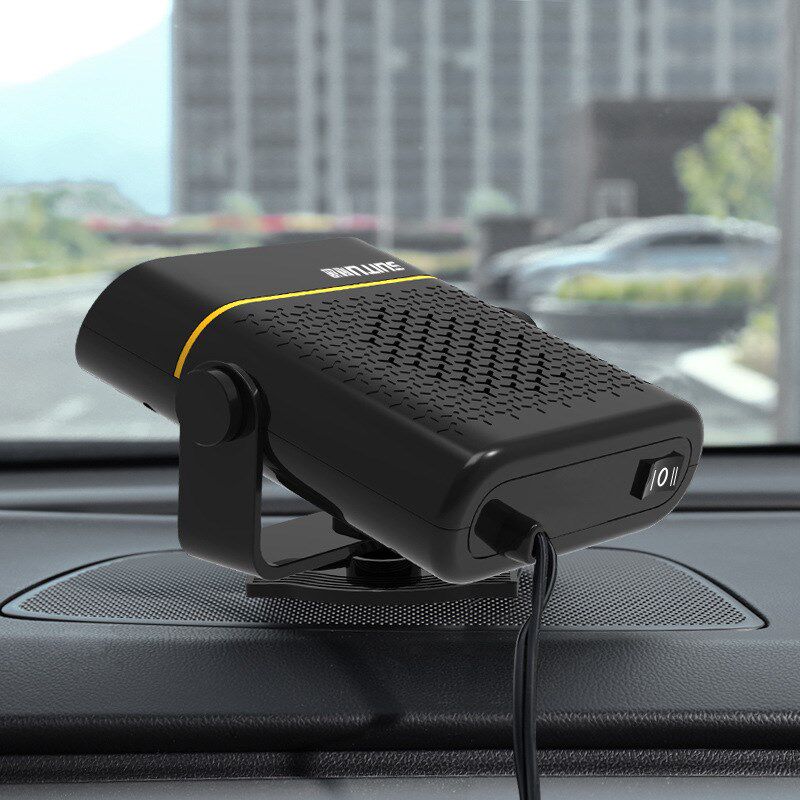 车载电风扇点烟器12v24v大货车加热取暖器吸顶暖风机除雾除霜车用