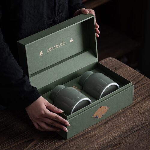 春茶绿茶明前龙井茶叶包装盒小号一两装陶瓷罐金骏眉碧螺春包装盒