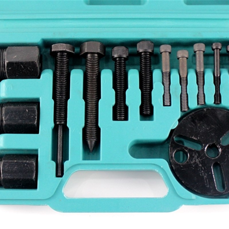 14件套压缩机拆装工具吸盘拉马离合器泵头拆卸器汽车空调维修3B69