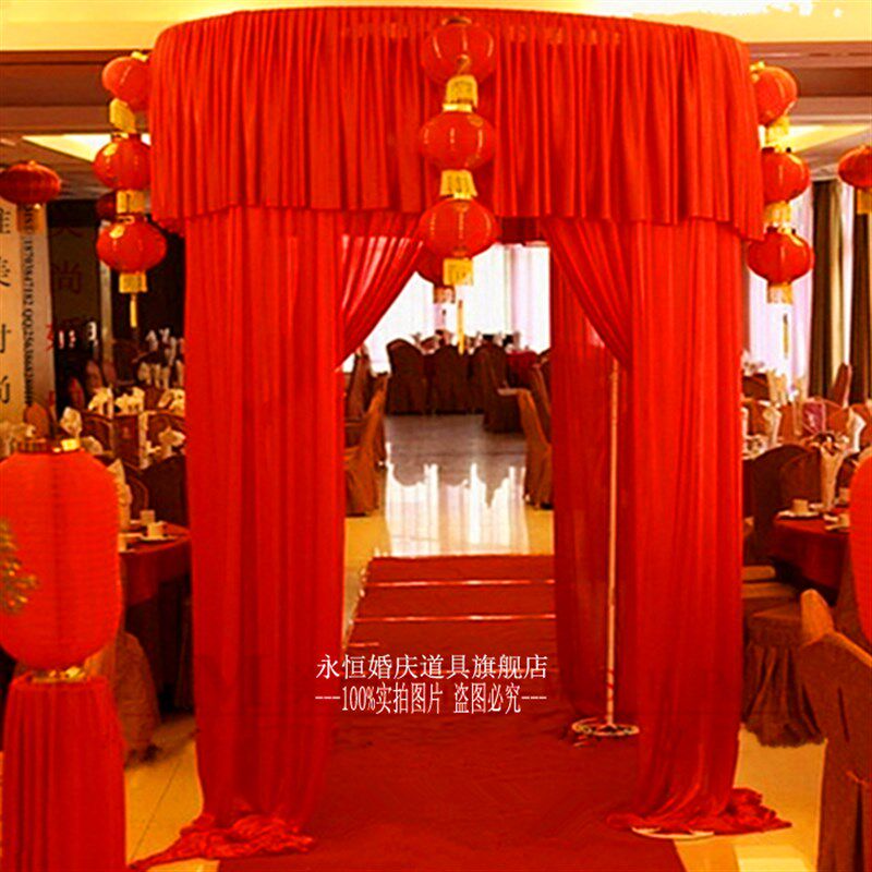 中式婚礼喜亭婚庆仪式亭幸福亭公主亭罗马亭婚庆四角亭大红新款