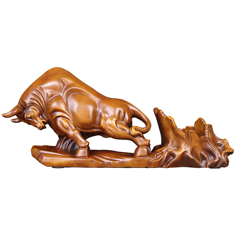 招财牛酒架摆件创意家居软装工艺品牛乔迁新居礼品客厅酒柜装饰品