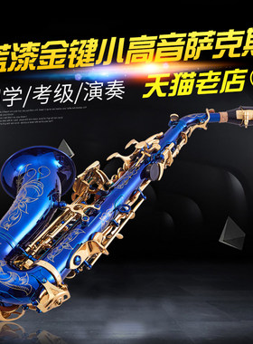 亨韵乐器降B调高音萨克斯儿童萨克斯儿童成人通用型小弯管包邮