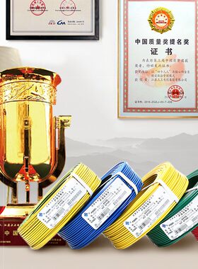上上电缆电线国标BV6平方单芯铜芯硬线家装进户总线中央空调线