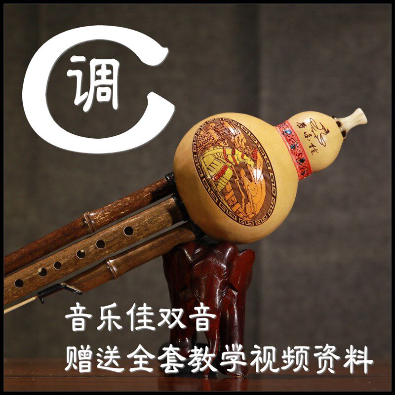 音乐佳 紫竹教学 初学 双音C 调  降B  可拆葫芦丝  葫芦丝专卖