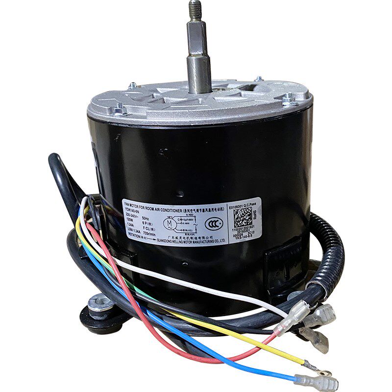 YDK140-6N电机原装美的空气能热水机RSJ-100-540V风机马达全新