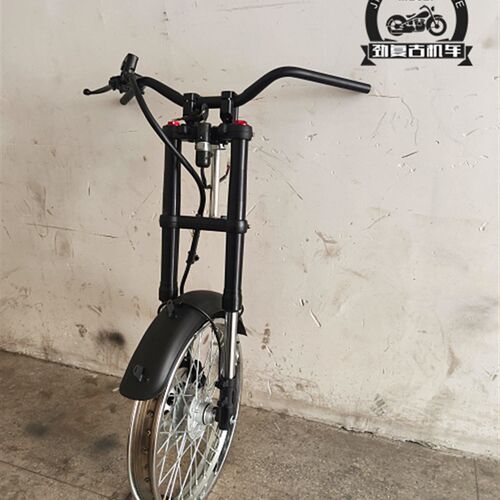 适用幼兽C50/C70碟刹款前叉 CUB110改装前减震 嘉陵CoCo加宽轮毂