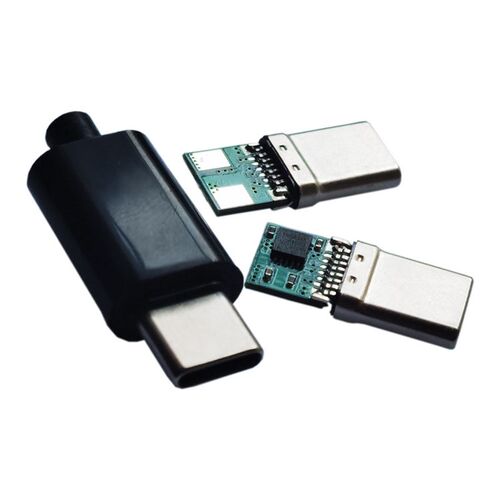 type-c拉伸公头PCB板5V9V12V20V诱骗器PD快充诱骗平板电脑转接头