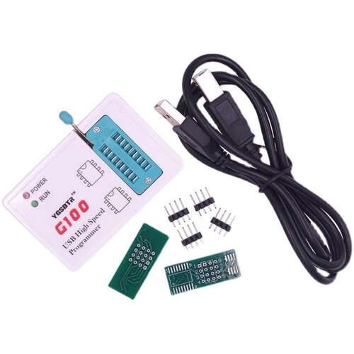 新款G100编程器25SPI FLASH/24/25/95EEPROM芯片BIOS读写烧录器