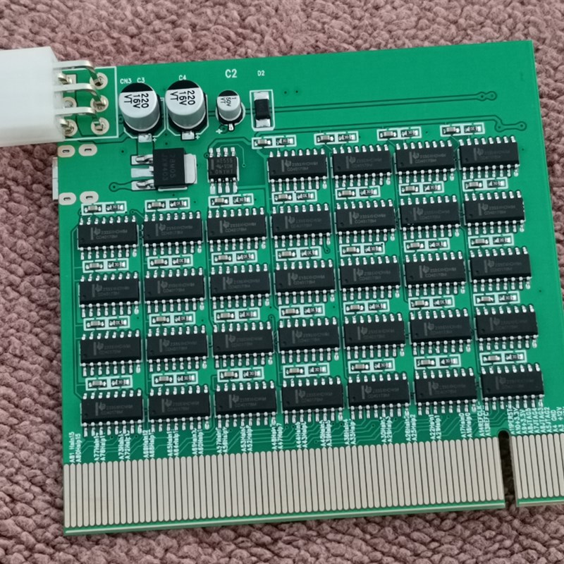 QW PCI-E 16X插槽带灯检测卡PCI-E带灯测试仪 支持TYPE-C 供电