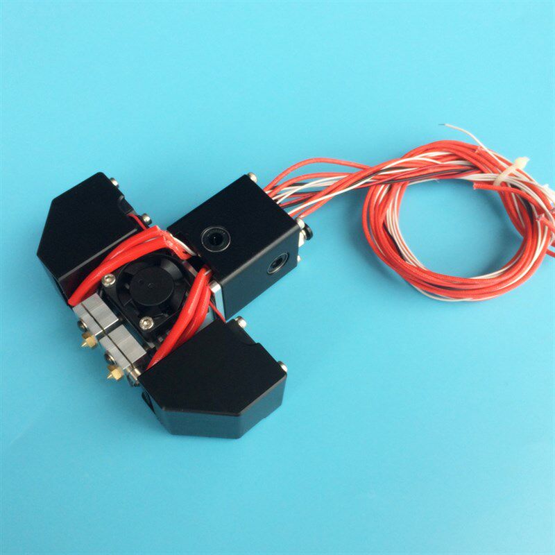 3D打印机配件UM2+十字滑块+E3D Chimera直通式挤出机2进2出挤出头
