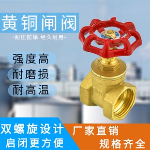 全铜闸阀开关4分6分1寸2dn15 20 25 32 50铜闸阀自来水总阀阀门40