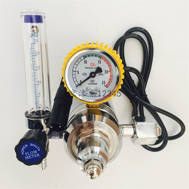 珠海飞鹰/威谱/新戴卡二保焊机加热减压表压力表阀CO2气表配件
