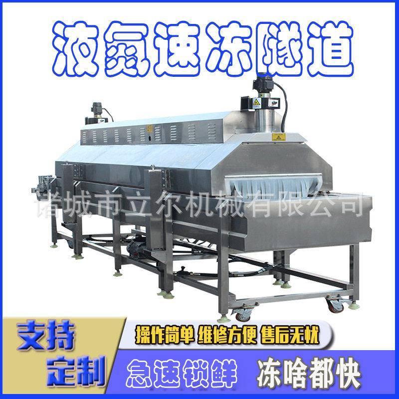 生蚝小型隧道式速冻机海鲜液氮速冻设备液氮式生鲜速冻设备