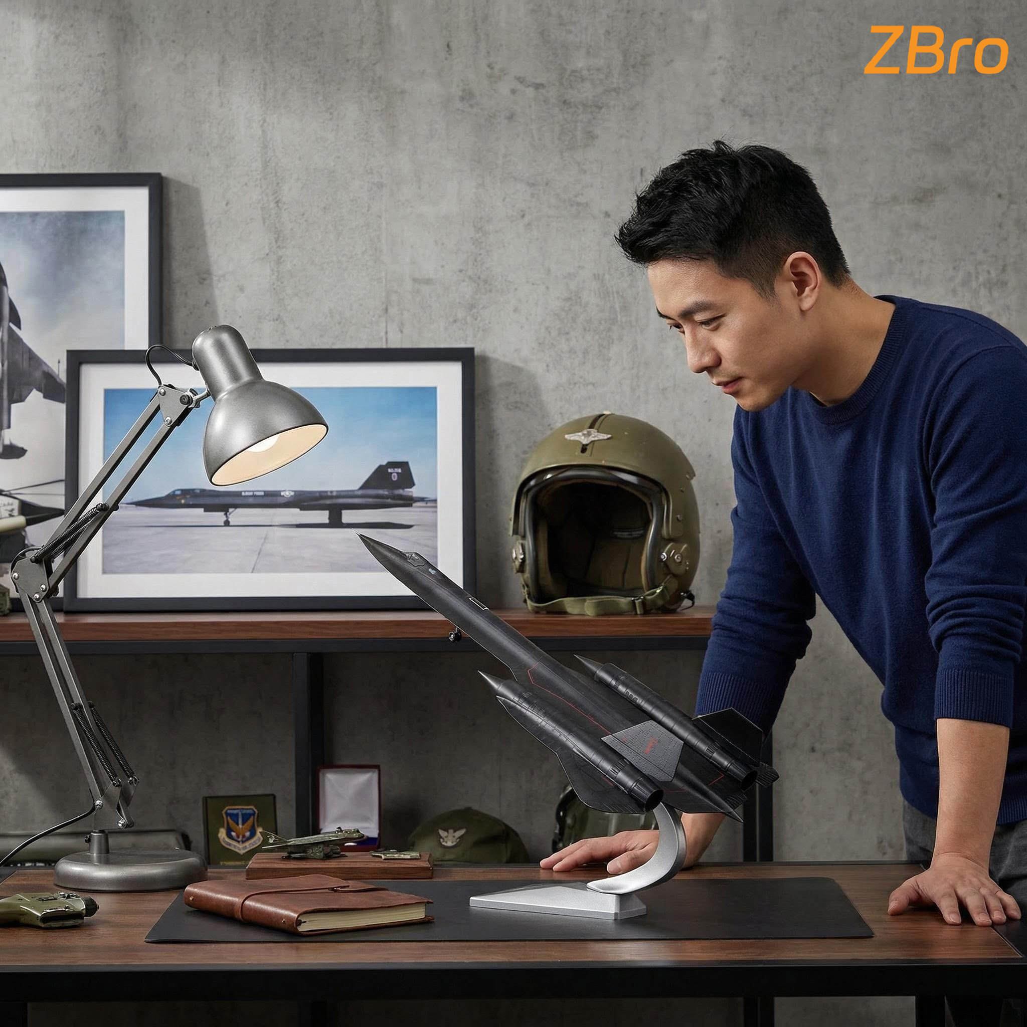 ZBRO172SR-71黑鸟合金模型